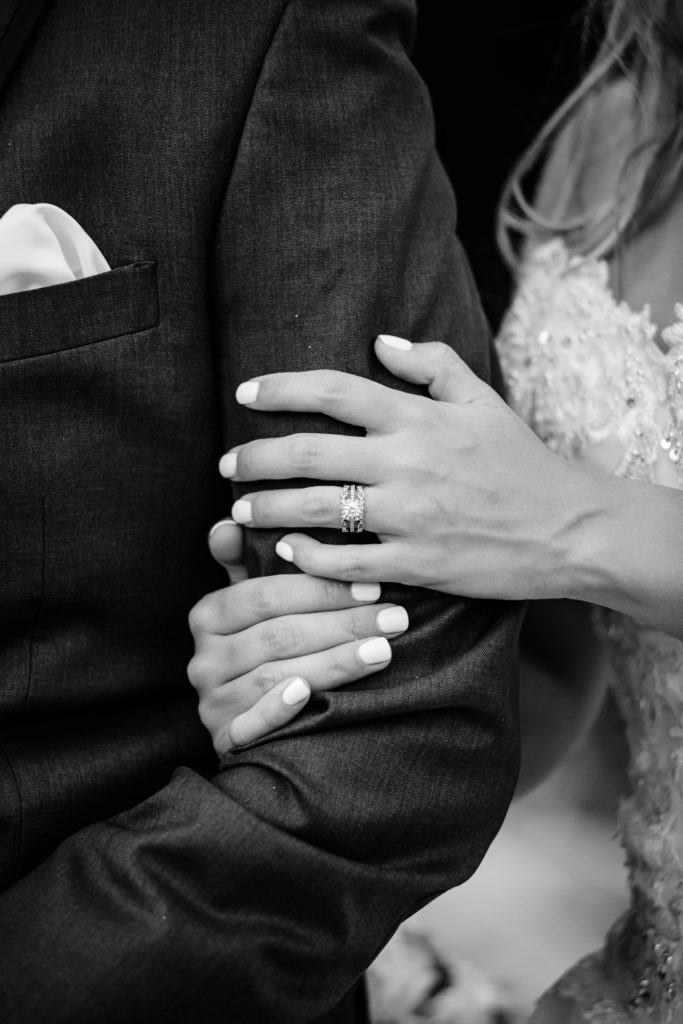 Wedding ring closeup photo